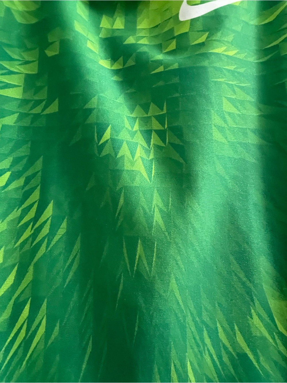 Nike Green & Lime Geometric Racerback Workout Running Tank Bright - Picture 4 of 10